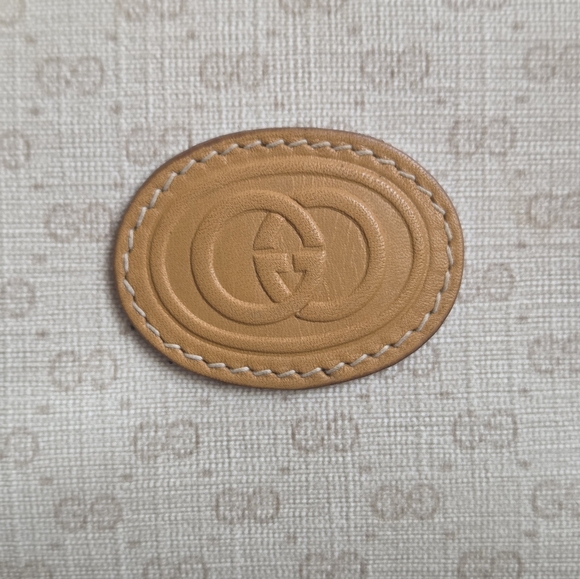 Vintage Gucci Micro GG Barrel Bag Cream Tan Crossbody 1980s Italy 007 115 5770 - Picture 5 of 16